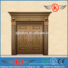 JK-C9026 front double door designs/house copper door/exterior villa door